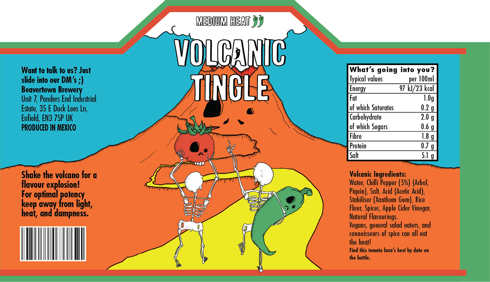 Volcanic Tingle label