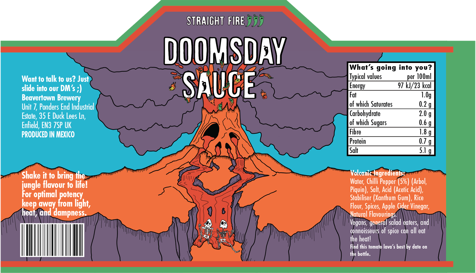 Doomsday Sauce label
